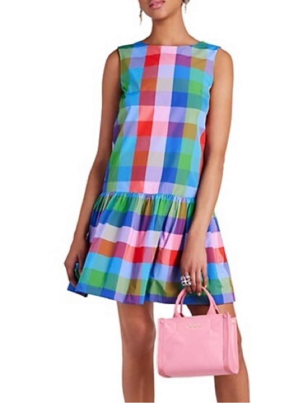 Kate Spade Madras Taffeta Shift Dress